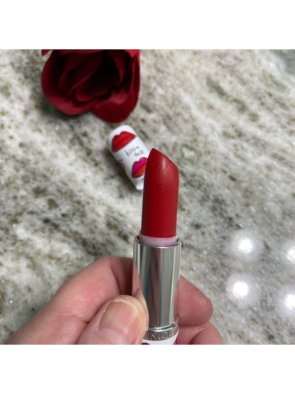 Clinique Long Last Soft Matte * Unused * full size lipstick. Matte Crimson